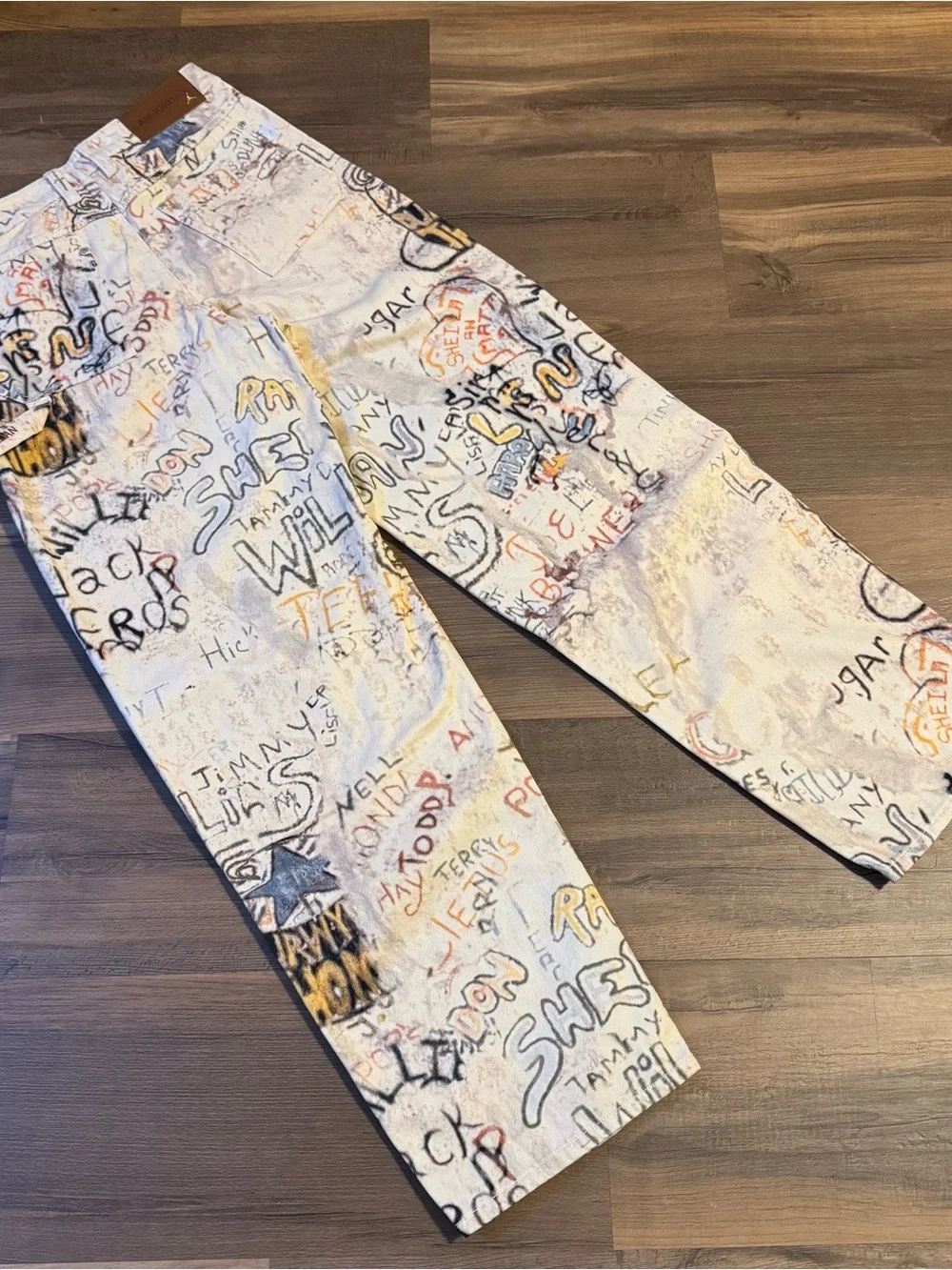 Air Jordan Men's Loose Fit Playground Print Carpenter Pants Size Medium NWT